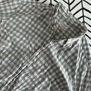 J. Crew Size L Light Gray Long Sleeve Button Down Stretch Shirt